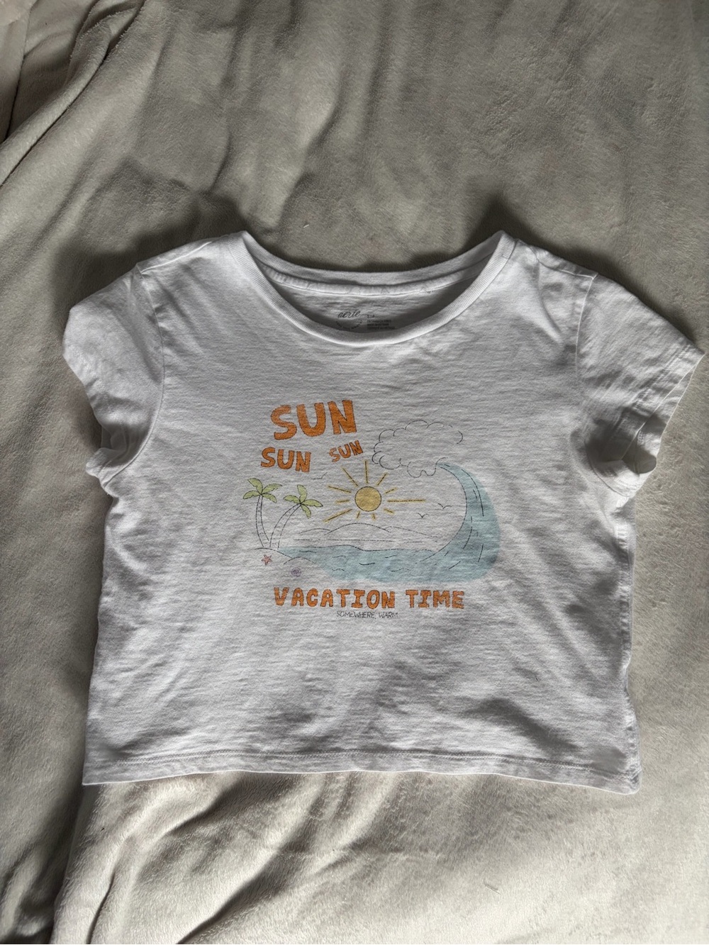 Aerie Cropped Graphic Tee